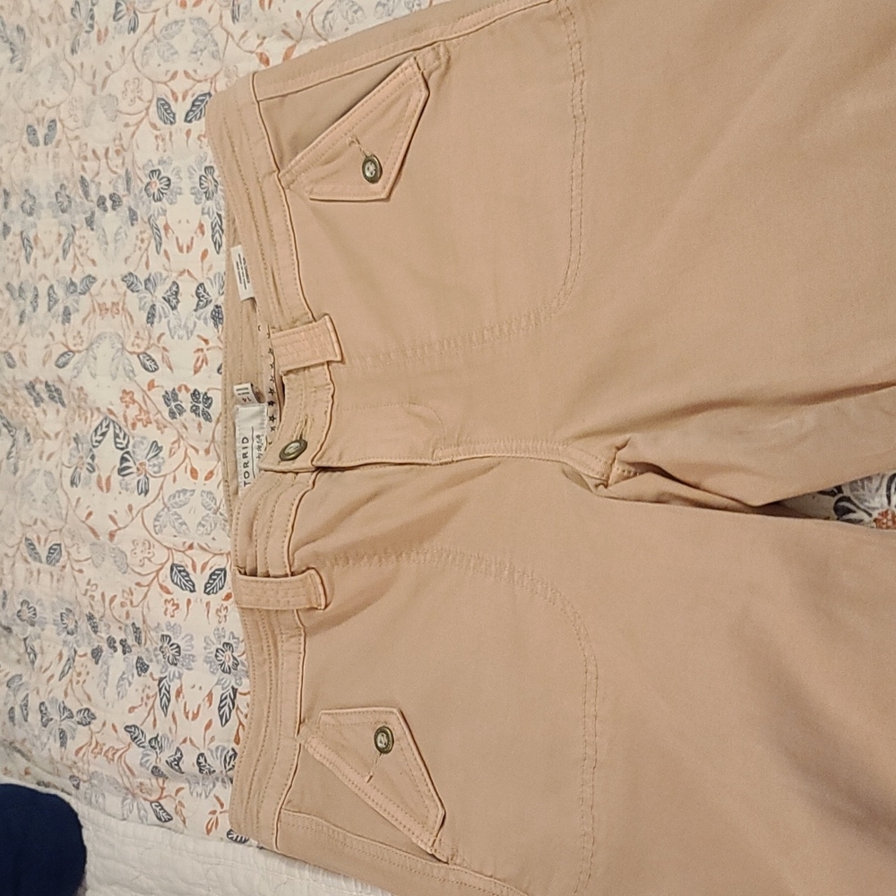 Torrid Size 14 Pants Light Pink Straight Leg